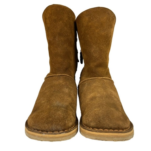 RJS Fuzzies Trixie Brown Sheepskin Ankle Boots Size 7 - Picture 8 of 14